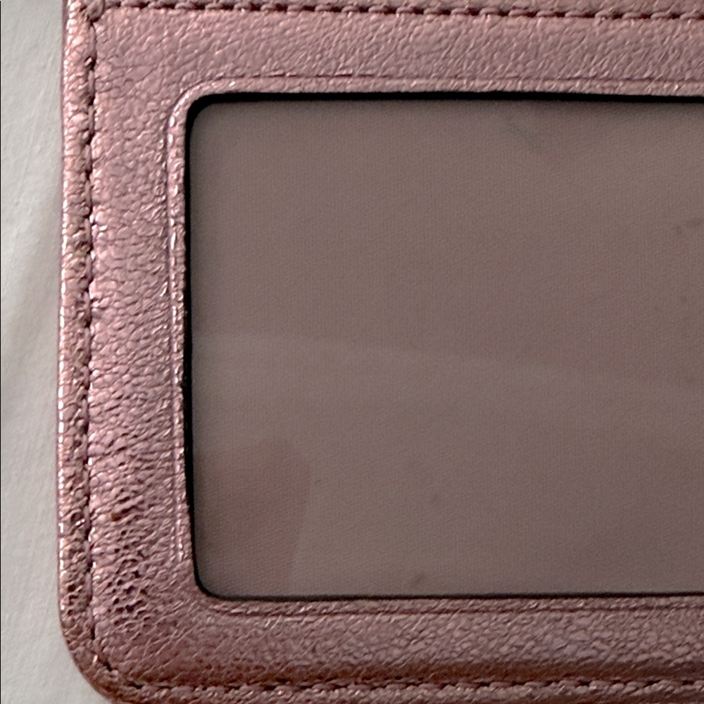 Coach Pink ID card wristlet and Kate Spade Mauve Card Holder Set - Picture 5 of 15